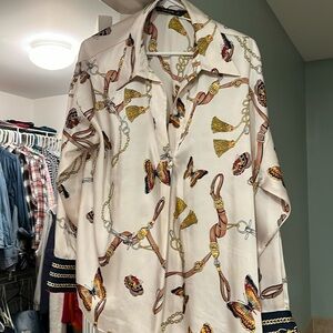 Zara tunic with horse riding motif